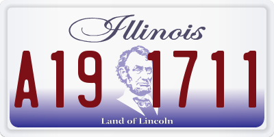 IL license plate A191711