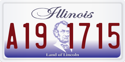 IL license plate A191715