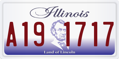IL license plate A191717