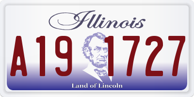 IL license plate A191727