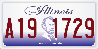 IL license plate A191729