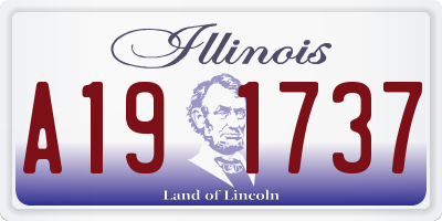 IL license plate A191737