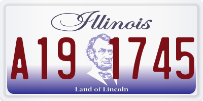 IL license plate A191745
