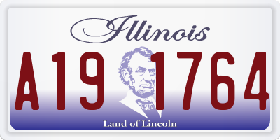 IL license plate A191764