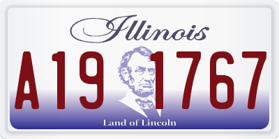 IL license plate A191767