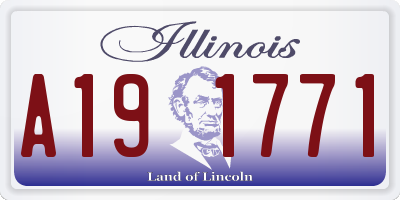IL license plate A191771