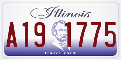 IL license plate A191775