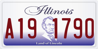 IL license plate A191790