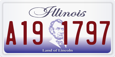 IL license plate A191797