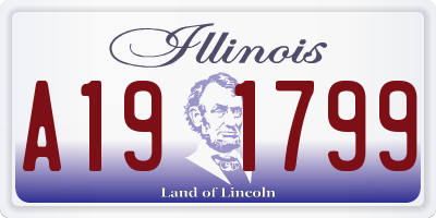 IL license plate A191799