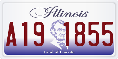 IL license plate A191855