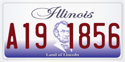 IL license plate A191856