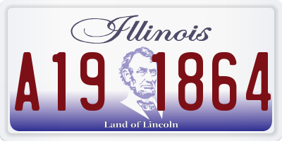 IL license plate A191864