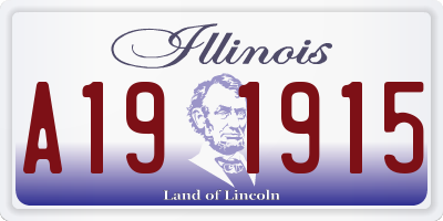 IL license plate A191915