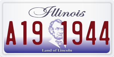 IL license plate A191944