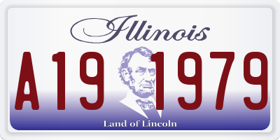 IL license plate A191979