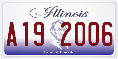 IL license plate A192006