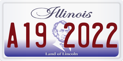IL license plate A192022