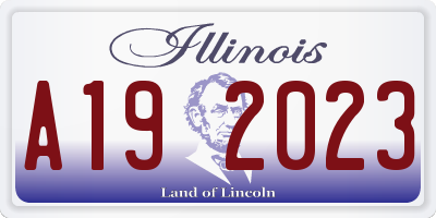 IL license plate A192023