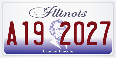 IL license plate A192027