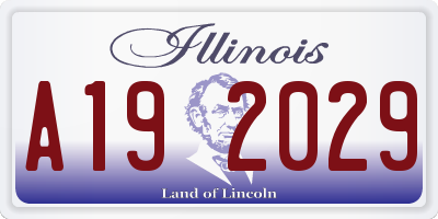 IL license plate A192029