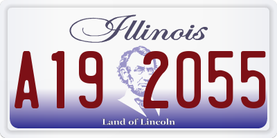 IL license plate A192055