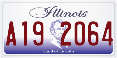 IL license plate A192064