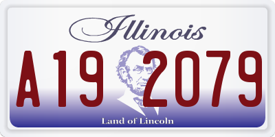IL license plate A192079