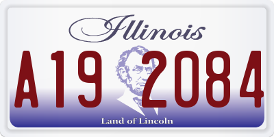 IL license plate A192084