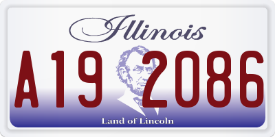 IL license plate A192086