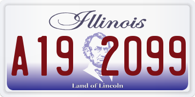 IL license plate A192099