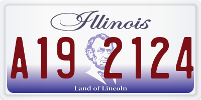 IL license plate A192124
