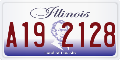 IL license plate A192128