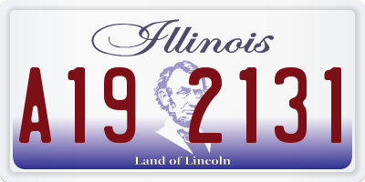 IL license plate A192131