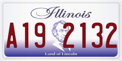 IL license plate A192132