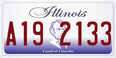 IL license plate A192133