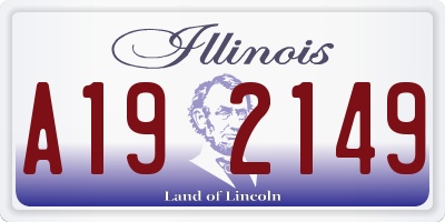 IL license plate A192149