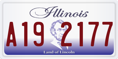 IL license plate A192177