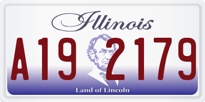 IL license plate A192179