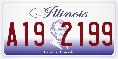 IL license plate A192199