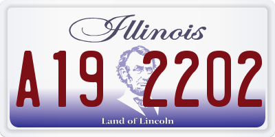 IL license plate A192202