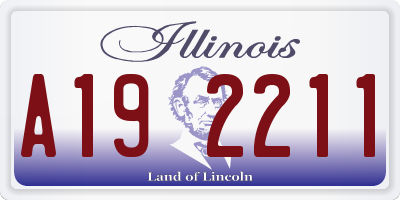 IL license plate A192211