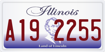 IL license plate A192255
