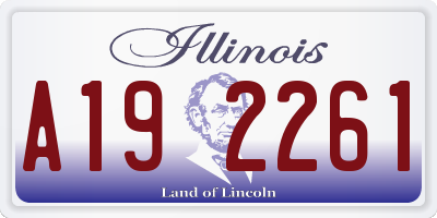 IL license plate A192261