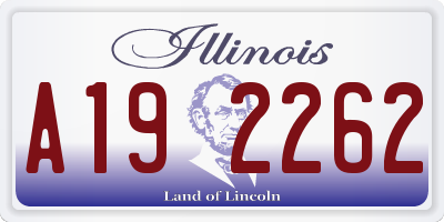 IL license plate A192262