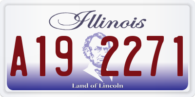 IL license plate A192271