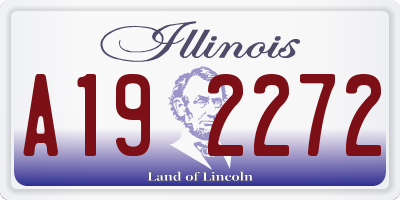 IL license plate A192272