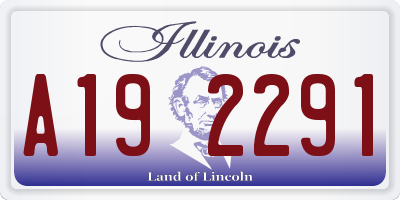 IL license plate A192291