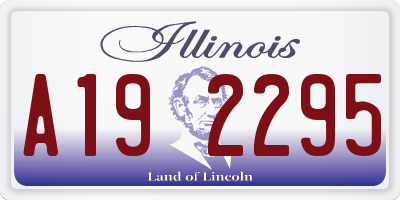 IL license plate A192295