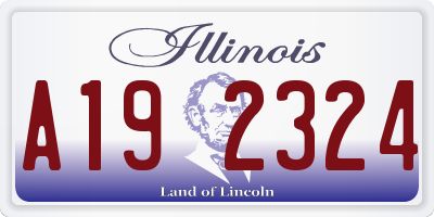 IL license plate A192324